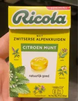 Ricola Citroen Munt Kruidenpastilles