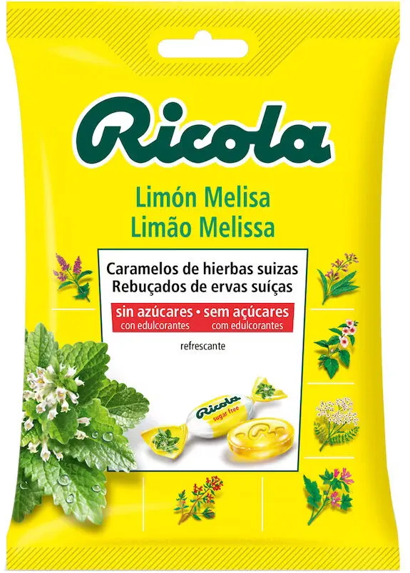 Caramelos de hierbas suizas limón y melisa