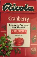Ricola Cranberry Bonbons suisses aux plantes