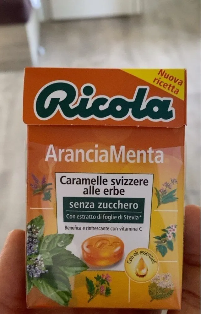 Caramelle svizzere alle erbe AranciaMenta senza zucchero