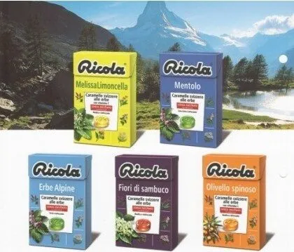Ricola différents parfums
