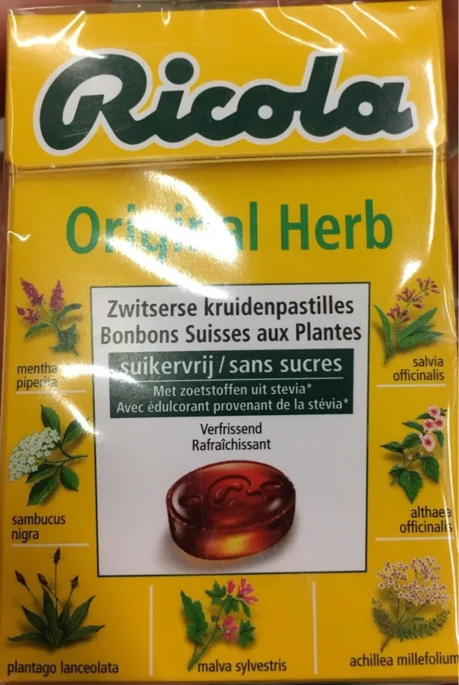 Ricola Herb Candy Stevia In Box 20X50G