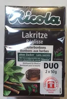 Réglisse Bonbons aux herbes sans sucres