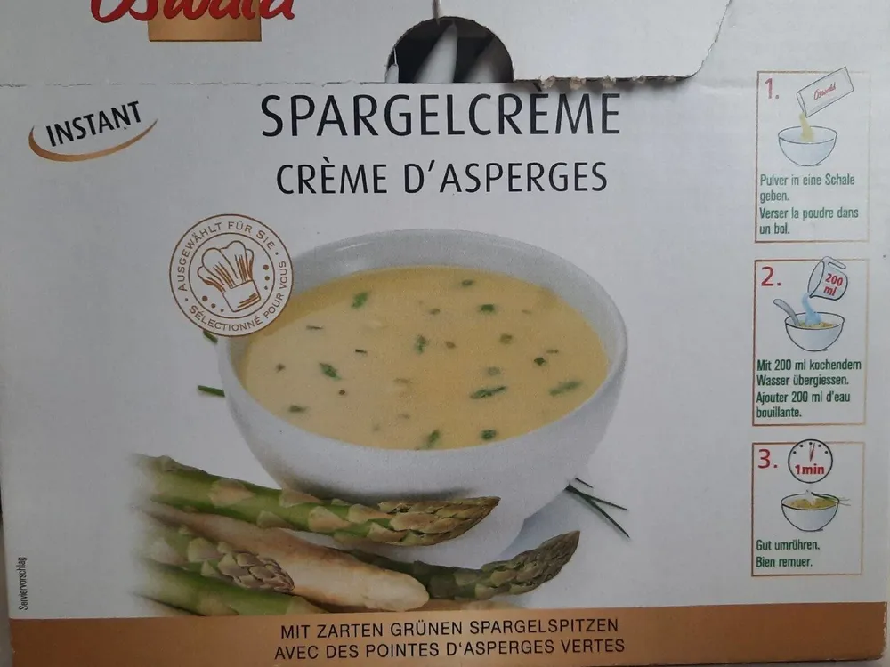 Crème d'asperges-instant