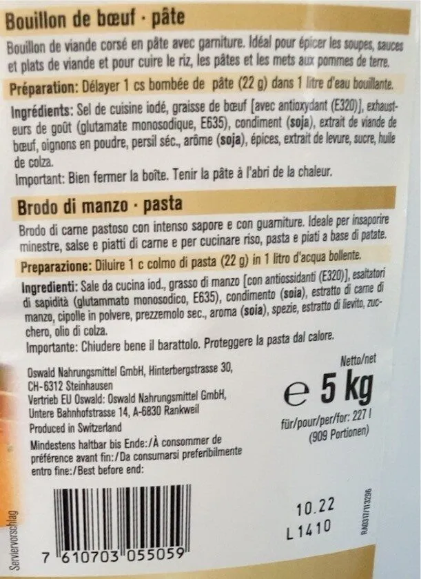 Bouillon de boeuf