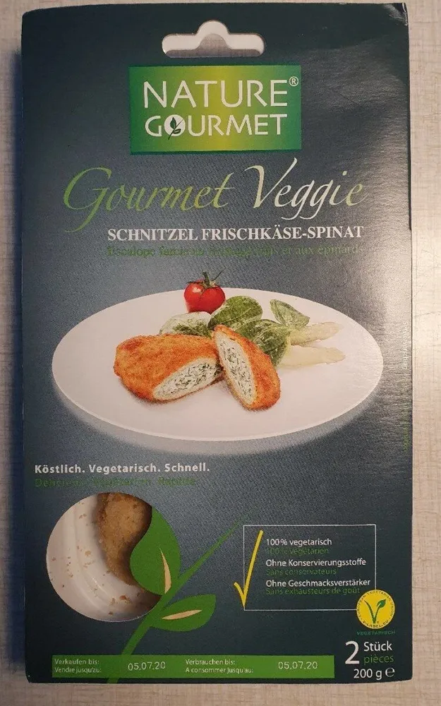 Escalope farcie au fromage frais et épinards