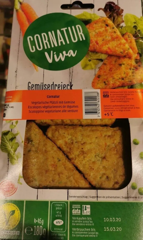 Escalopes végétariennes de légumes
