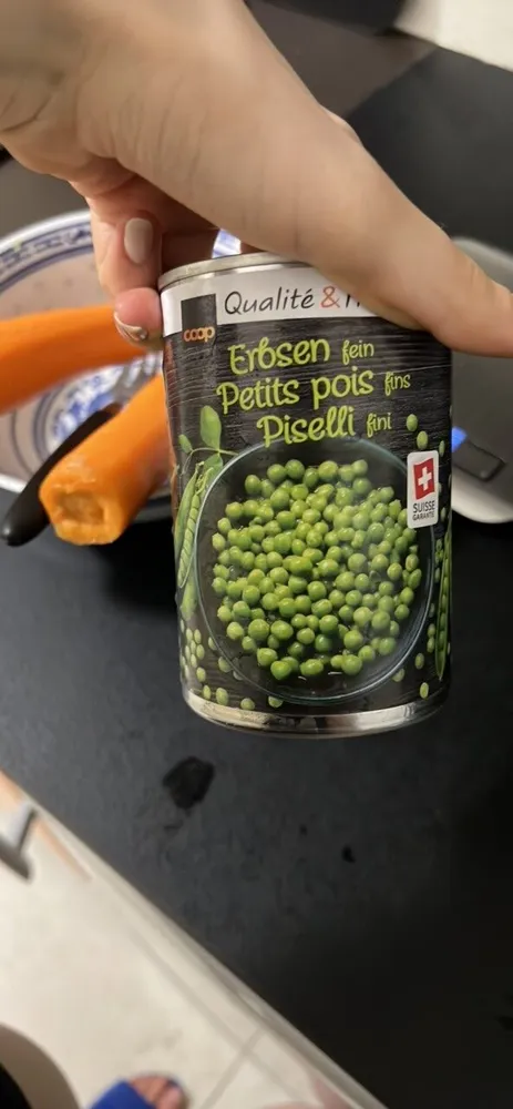 Erbsen Fein Konserve