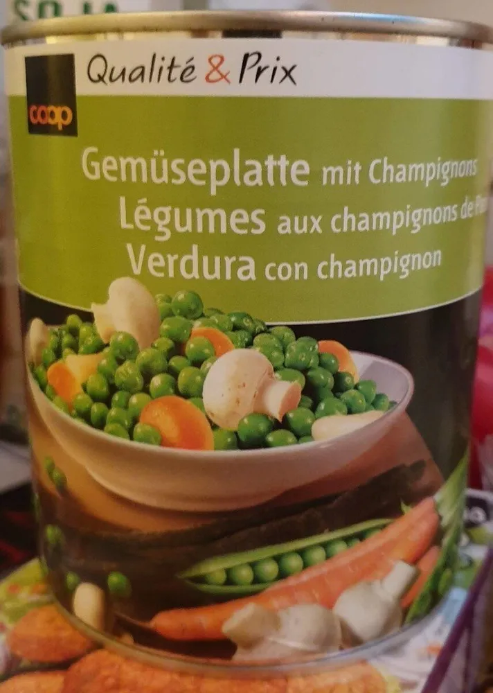 Légumes aux champignons de Paris