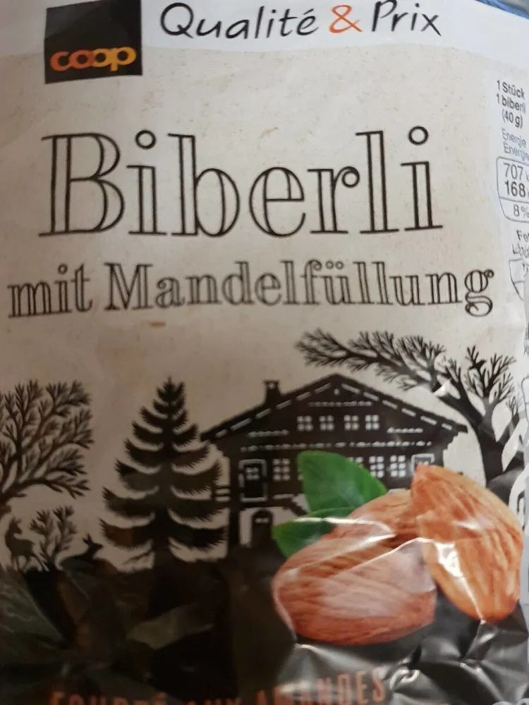 Biberli mit mandelfullung