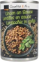 Linsen an Sauce