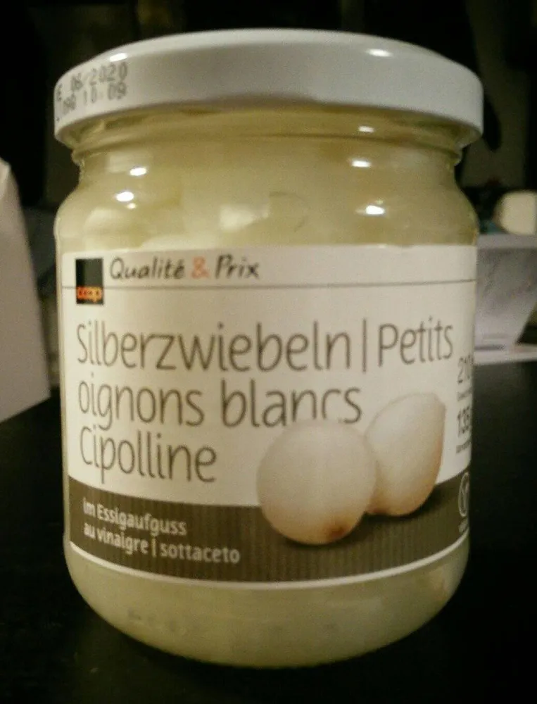 Petits oignons blanc au vinaigre