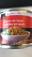 Linsen an Sauce