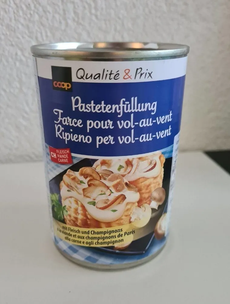 Pastetenfüllung
