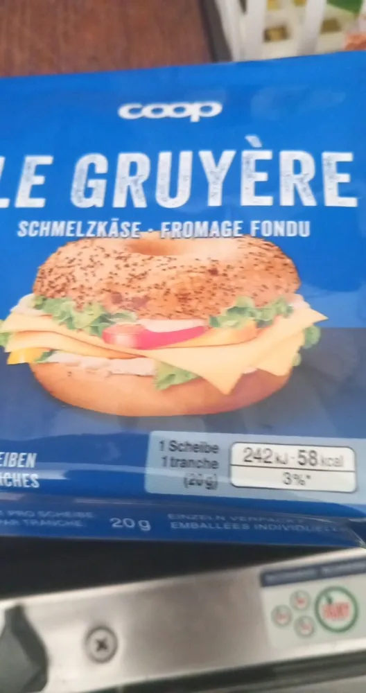 Le gruyere fromage fondu