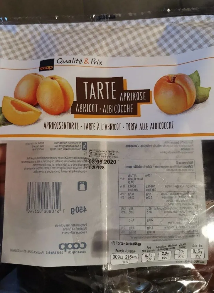 Tarte abricot