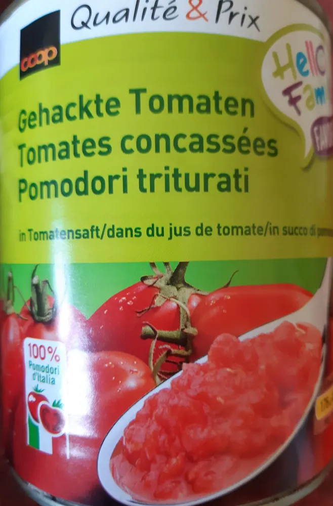 Gehackte Tomaten