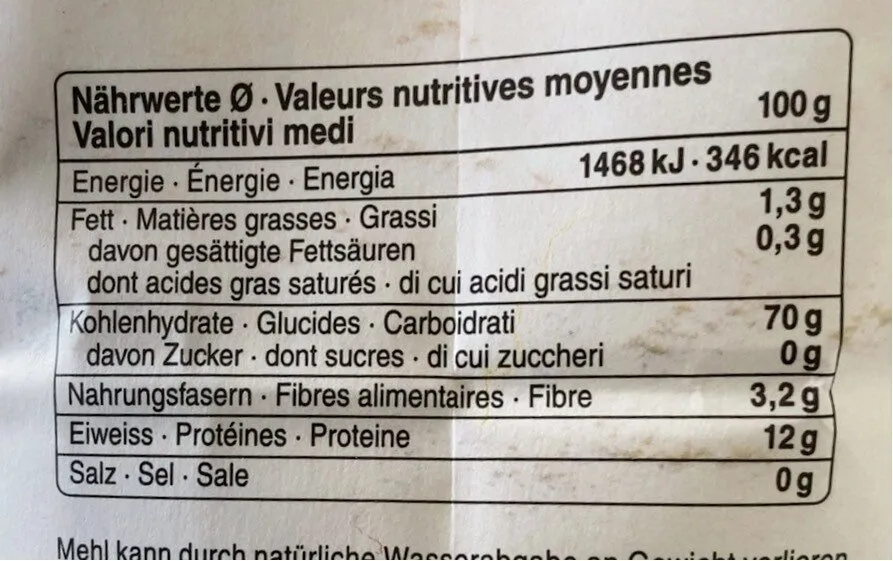 Zopfmehl | Farine pour tresse