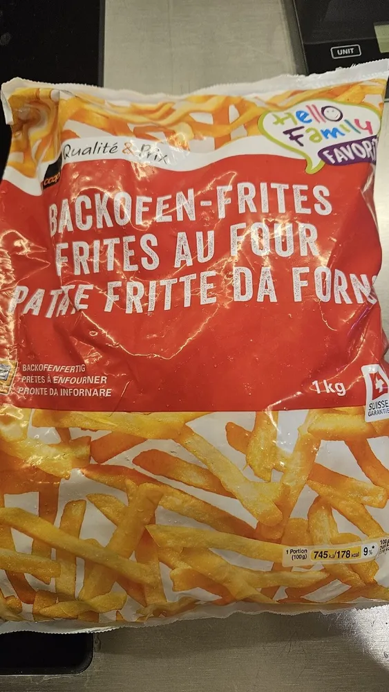 Frites au four