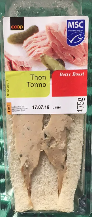 Tonno Betty Bossi Sandwich gami d'un produit à base de listao