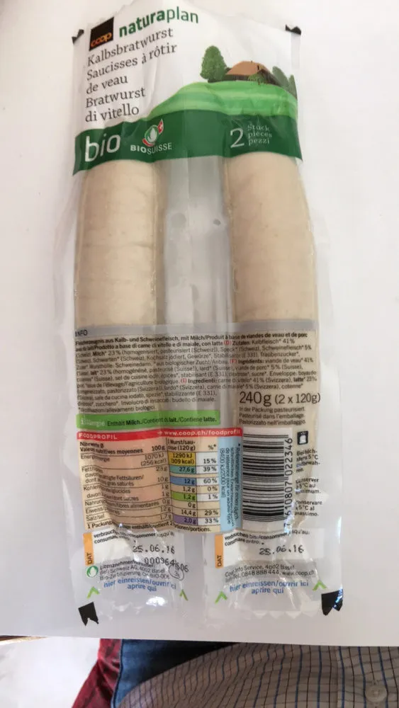Saucisses à rotir de veau