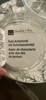 Aspic de charcuterie aux dés de jambon