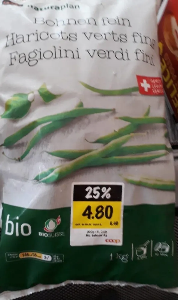 Haricots verts fins