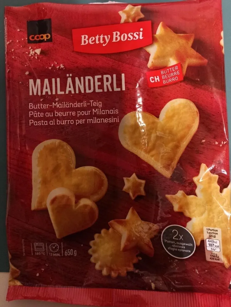 Pâte au beurre pour milanais