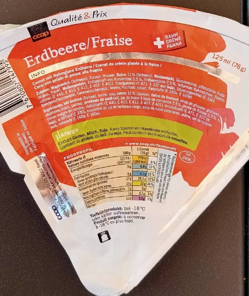 Cornet Fraise