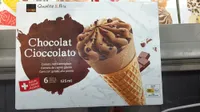 Cornet de crème glacée chocolat