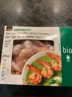 Black tiger crevettes tail-on