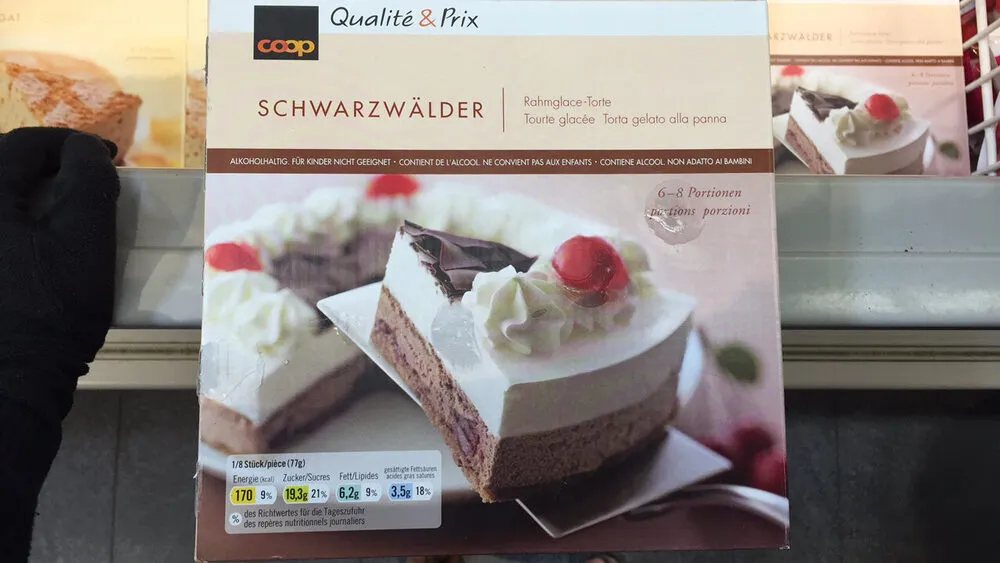Qualité&Prix : Schwarzwälder : Tourte glacée