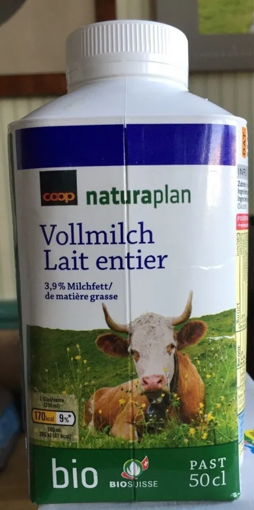 Lait entier bio