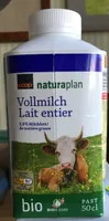 Lait entier bio