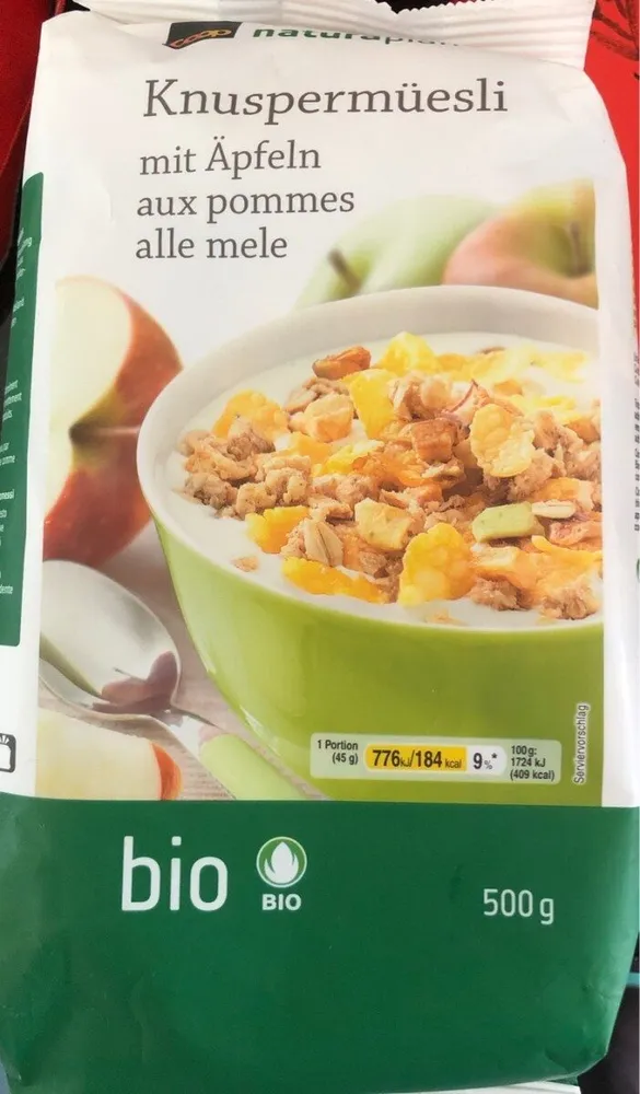Knuspermüesli : mit Äpfel