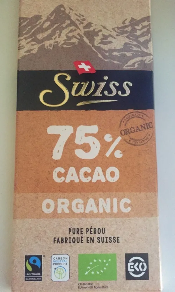 Organic 75% cacao