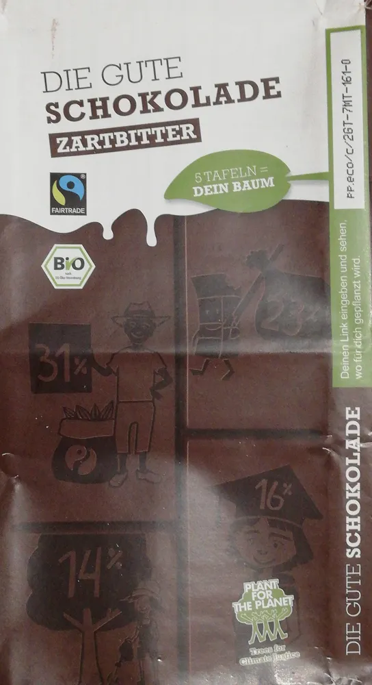 Zartbitter Schokolade Bio