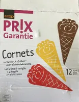 Cornet glace prix garanti (vanille, choco, fraise)