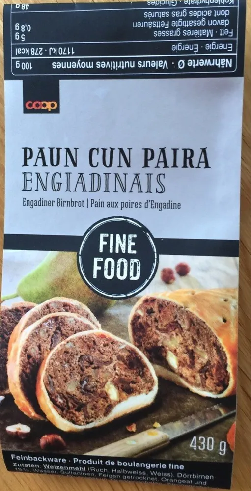 Pain aux poires