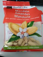 Amandes entières émondées
