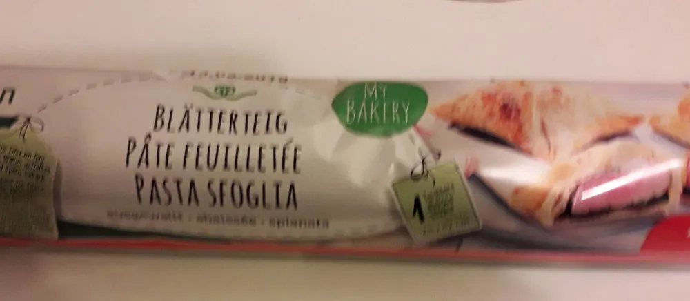 Pâte Feuilletée abaissée