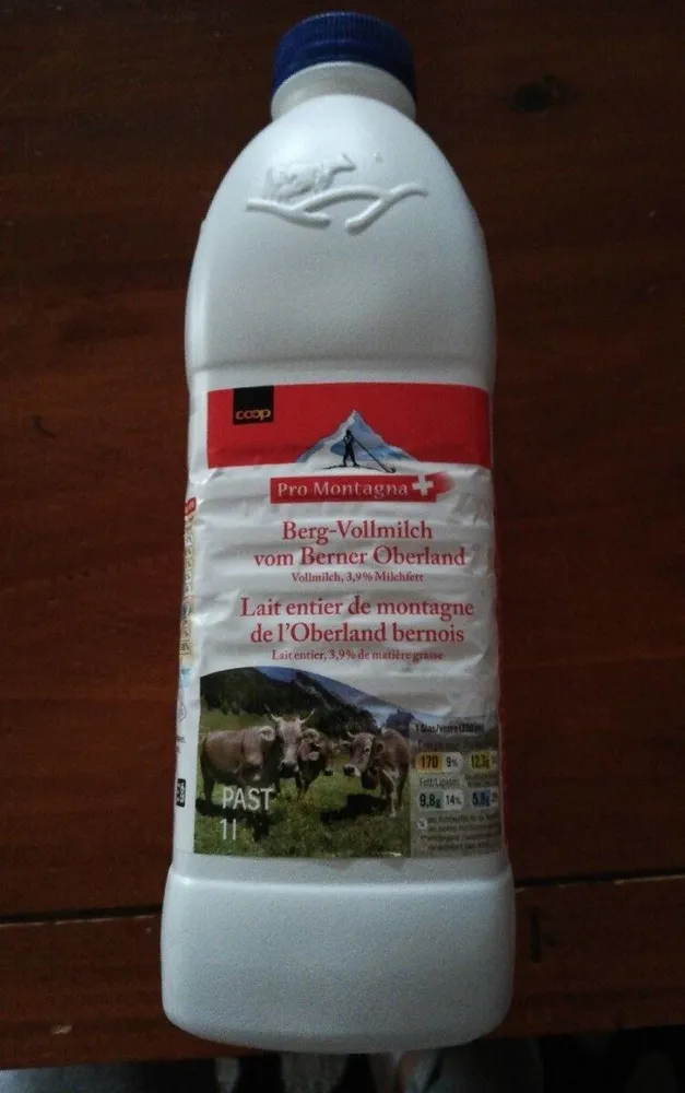Lait entier de montagne de l'Oberland bernois