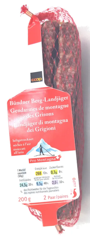 Gendarmes séchés à l'air de montagne 2 paires