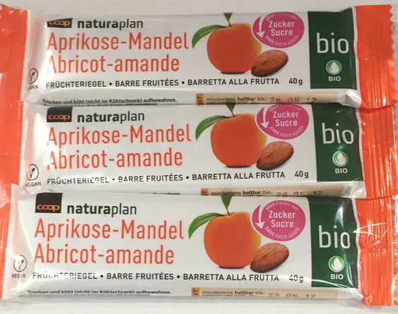 Barre fruitées abricot-amande bio