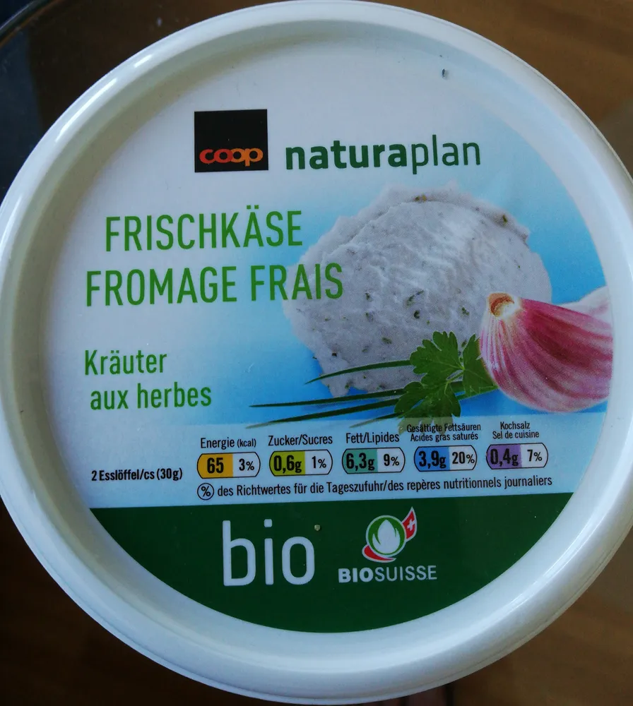 Fromage frais aux herbes