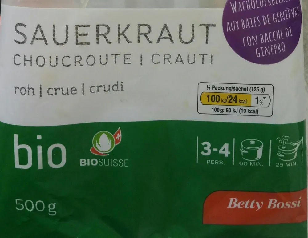 Choucroute aux baies de genièvre