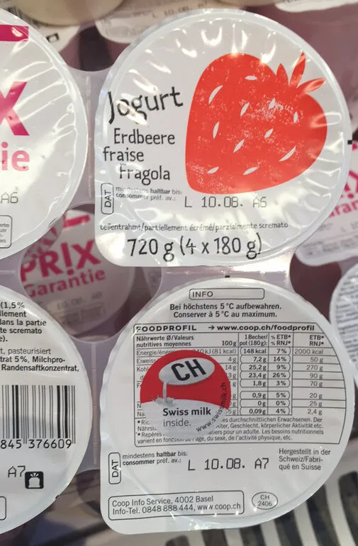 Yogourt fraise