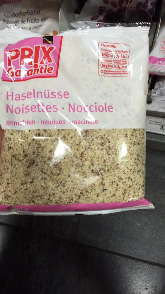 Noisettes moulues