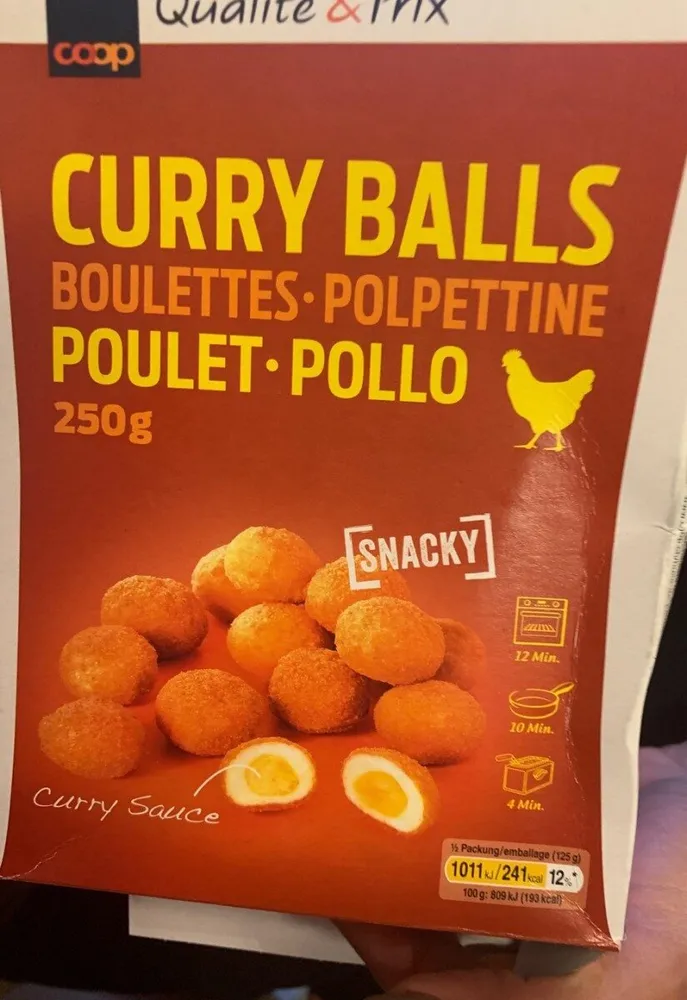 Curry Balls à l'huile de palme