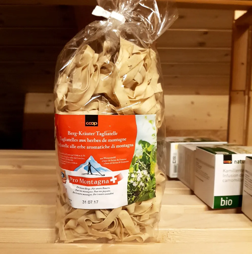 Tagliatelles aux herbes de montagne